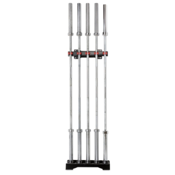 Poza cu Suport de Perete pentru Bare - Rack pentru 5 Bare Olimpice