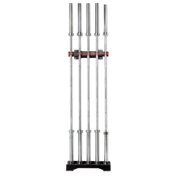 Poza cu Suport de Perete pentru Bare - Rack pentru 5 Bare Olimpice