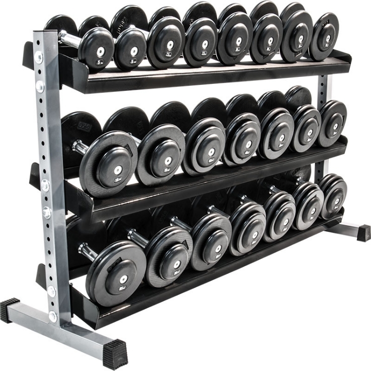 Poza cu Suport pentru gantere, 3 nivele, 120 cm - Megafitness Shop