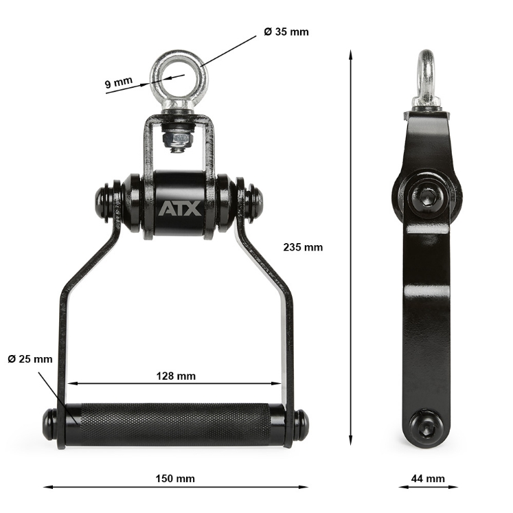Poza cu ATX® Black Line - Mâner Rotativ Singular