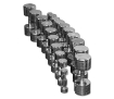 Poza cu Set gantere cromate 1-10 kg 