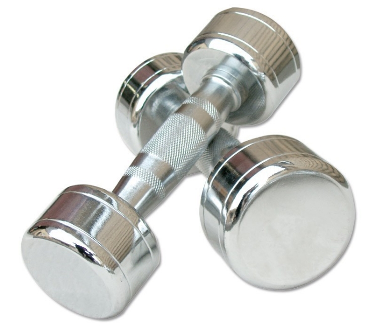 Poza cu Set gantere cromate 1-10 kg 