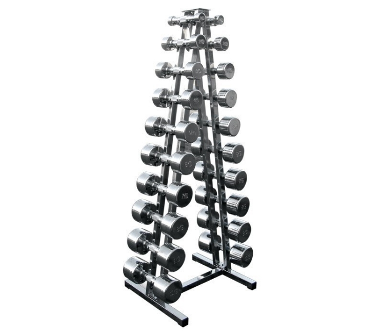 Poza cu Set gantere cromate 1-10 kg 