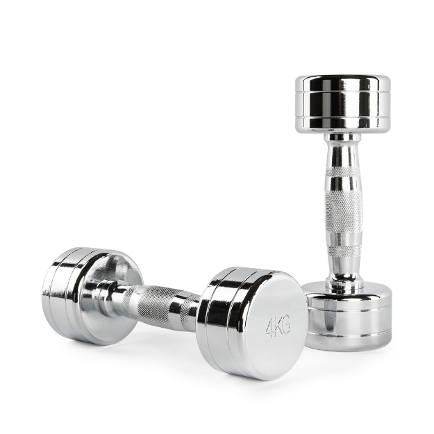 Poza cu Hantel crom antrenament 4,0 kg pentru fitness