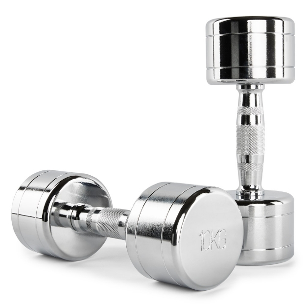 Poza cu Gantera cromată de antrenament 10 kg