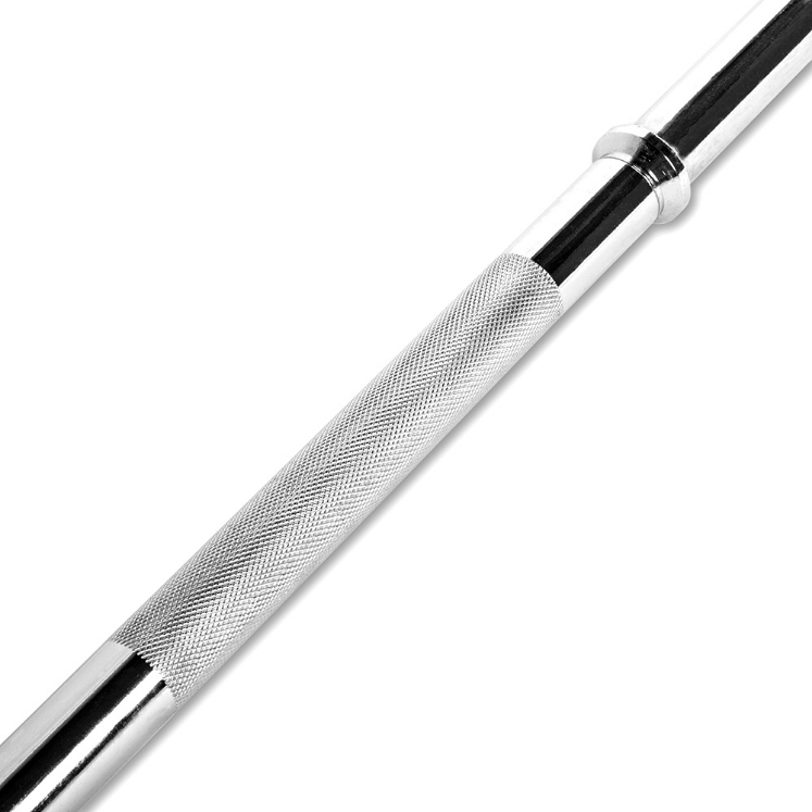 Poza cu Bară pentru Haltere 30 mm x 150 cm cu Prindere Netedă și Cleme cu Arc
