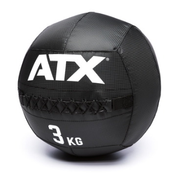 Poza cu Minge de Perete pentru Antrenament Funcțional ATX® Wall Ball PVC Carbon Look – 3 kg