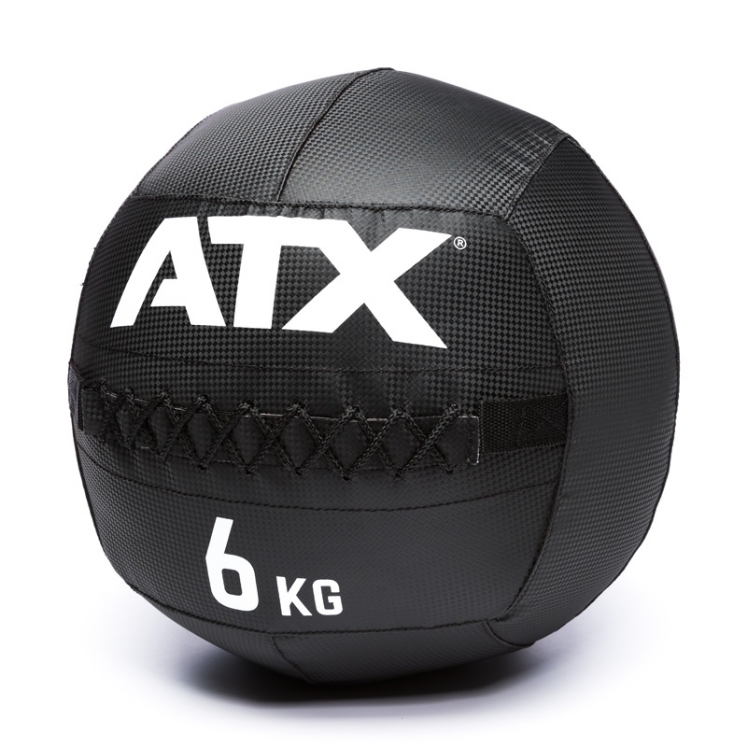 Poza cu Minge de Perete pentru Antrenament Funcțional ATX® Wall Ball PVC Carbon Look – 6 kg