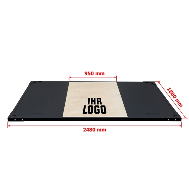 Poza cu Platforma pentru haltere ATX® 248 x 180 cm – Personalizata – Lemn Clasic