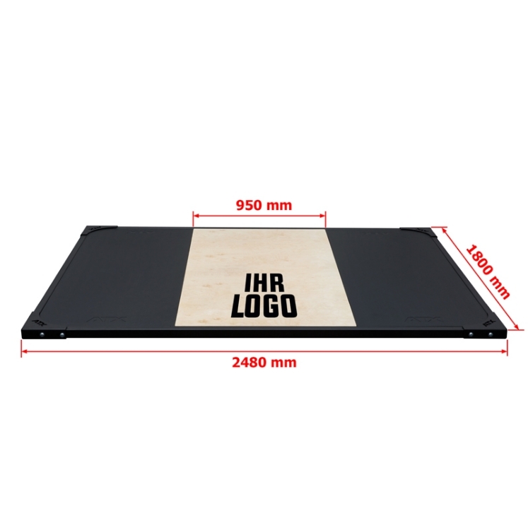 Poza cu Platforma pentru haltere ATX® 248 x 180 cm – Personalizata – Lemn Clasic