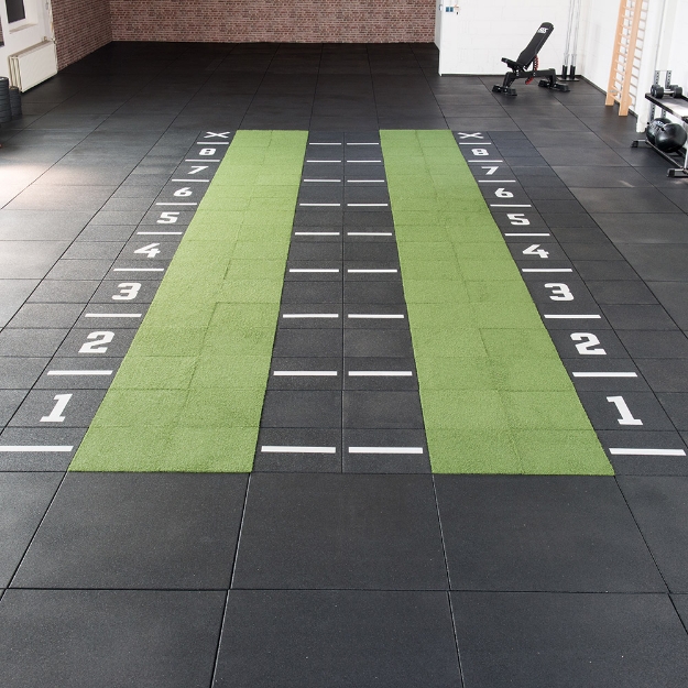 Poza cu Gymfloor - Sistem de dale din cauciuc - Placa gazon sintetic Multiplay 20 mm