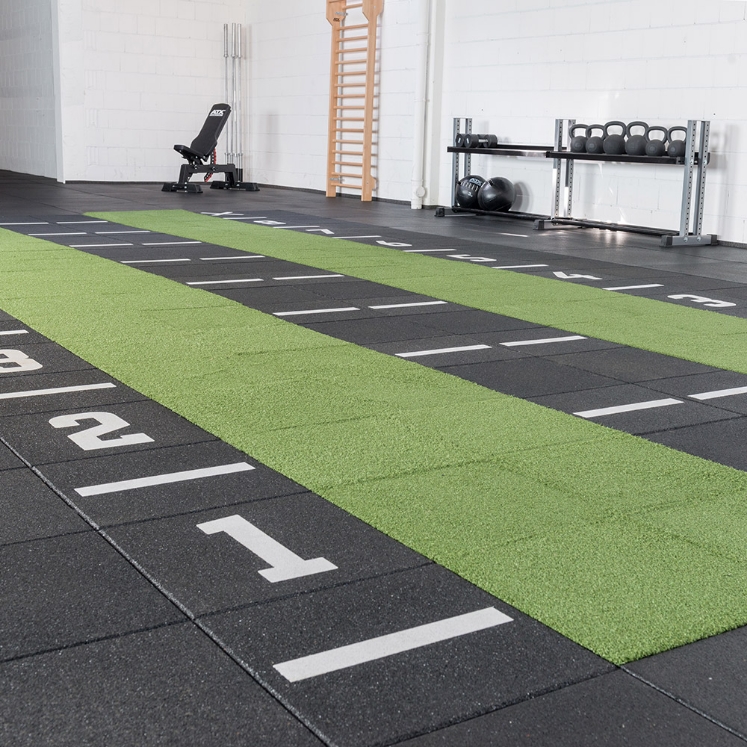 Poza cu Gymfloor - Sistem de dale din cauciuc - Placa gazon sintetic Multiplay 20 mm