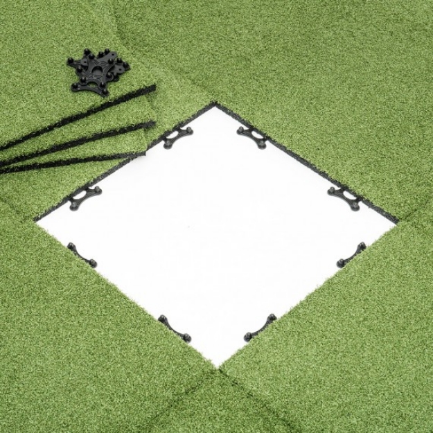 Poza cu Gymfloor Rubber Tile System - Verbinder-Frog - Conector plastic pentru plăci