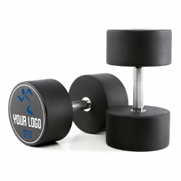 Poza cu Gantere din Urethan cu Logo Client - 37,5 kg