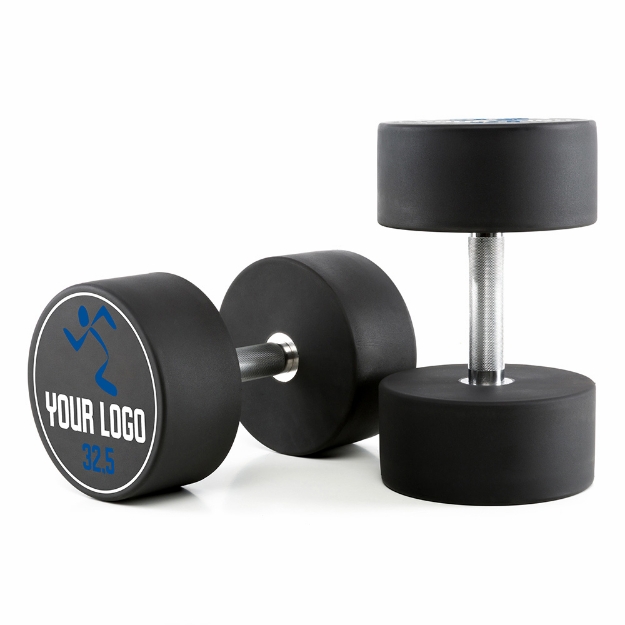 Poza cu Gantere Urethan Personalizate cu Logo Client - 32,5 kg