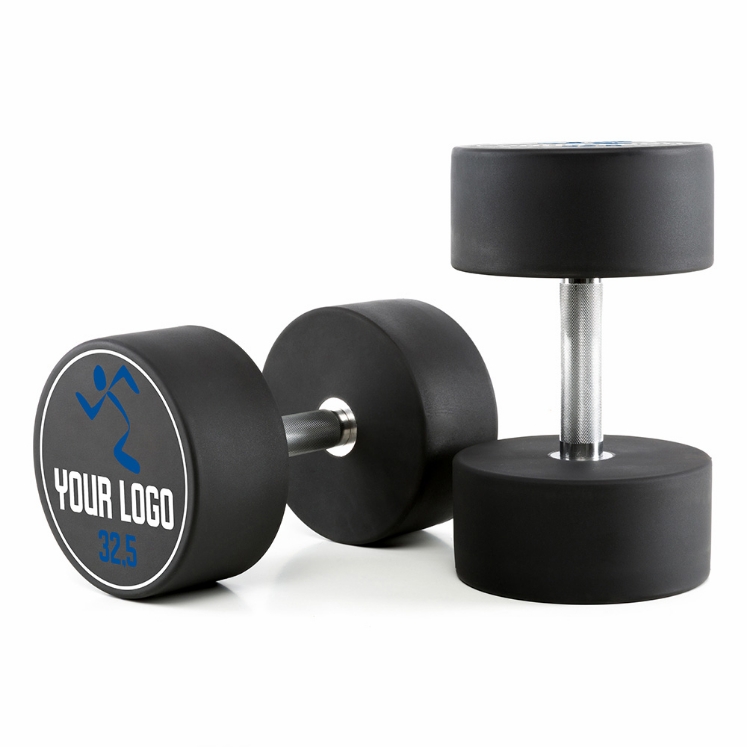Poza cu Gantere Urethan Personalizate cu Logo Client - 32,5 kg