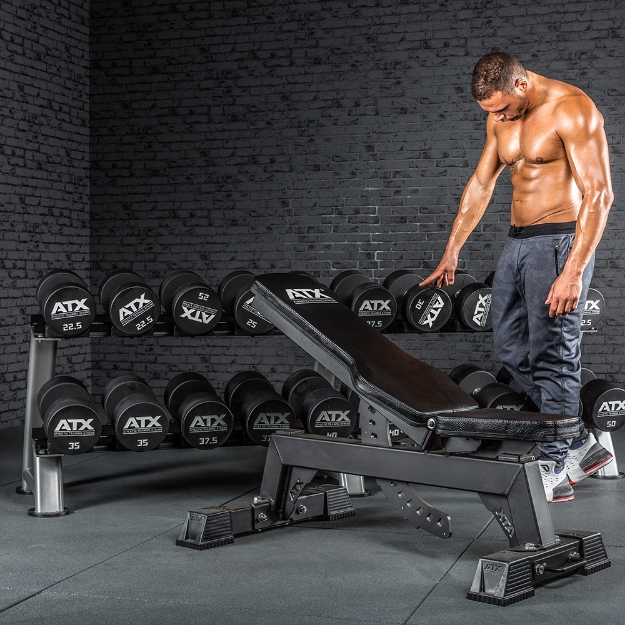 Poza cu Set gantere compacte din poliuretan ATX 5 - 40 kg