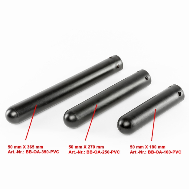 Poza cu Adaptor 50 mm x 200 mm din plastic rezistent pentru suport discuri greutati