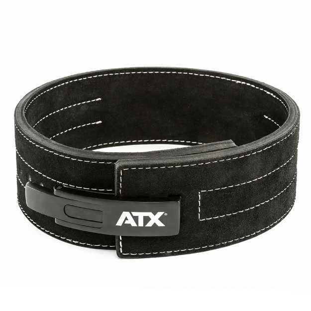 Poza cu Centură Power ATX® cu Cleme - piele de velur - negru - Mărime XL