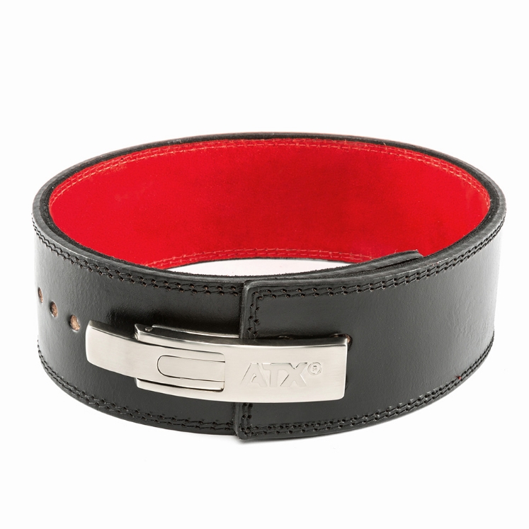 Poza cu ATX Power Belt Clip din piele neagra cu interior rosu marimea S