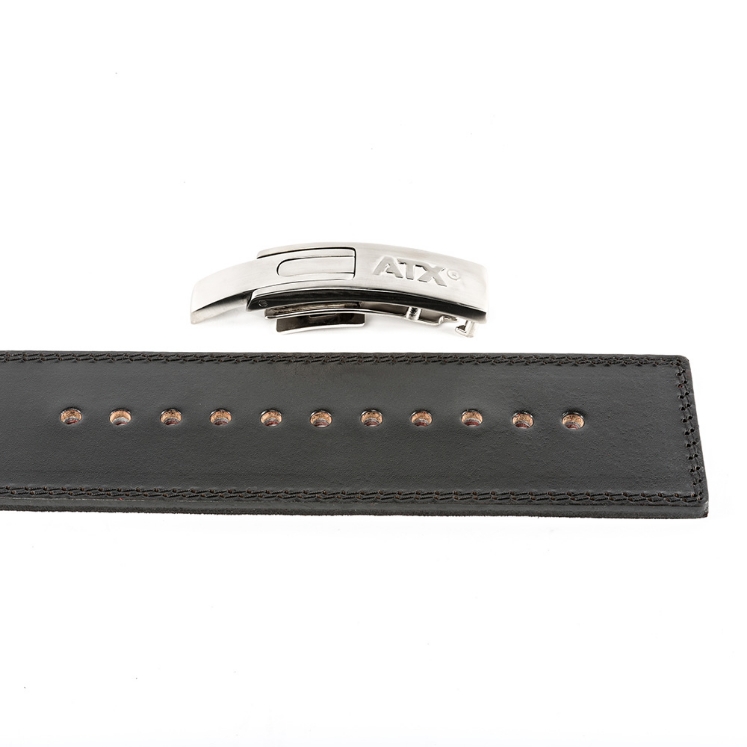 Poza cu Curea de Forță ATX® Power Belt Clip din piele neagră (interior roșu) mărimea M