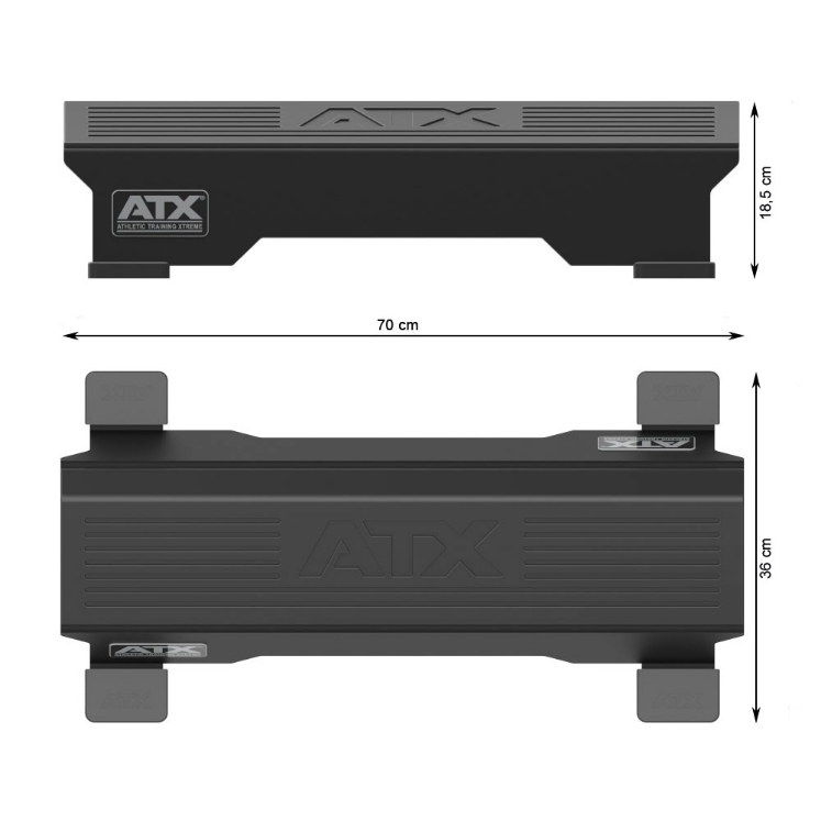 Poza cu Bloc Profesional pentru Genuflexiuni și Ridicări pe Vârfuri ATX® – Squat & Calf Block