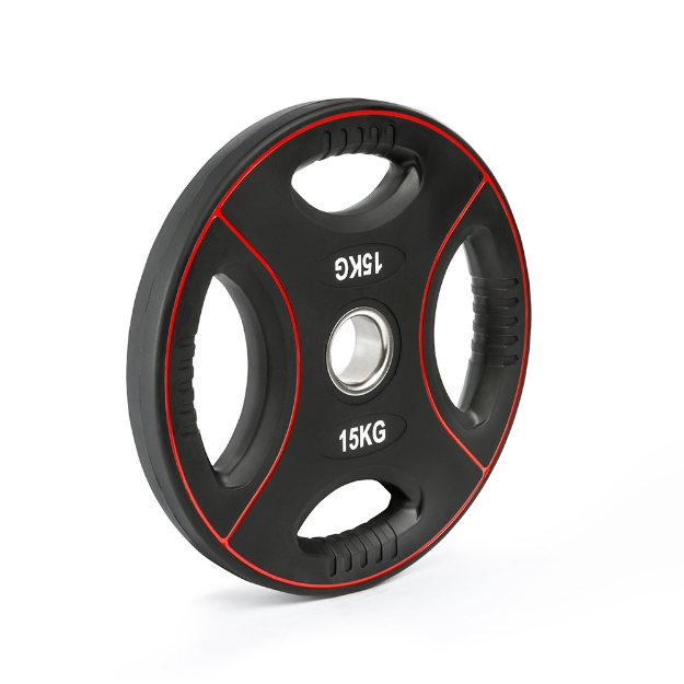 Poza cu Disc de greutate cu 4 prize policarbonat 50 mm - 15 kg