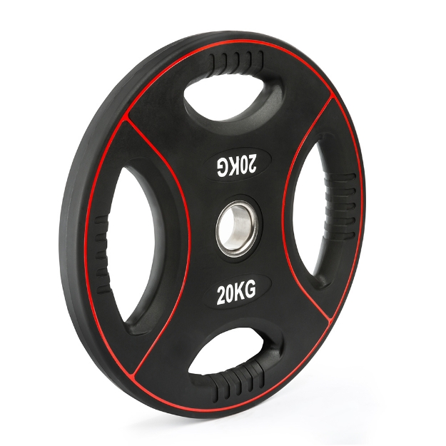 Poza cu Disc polimerica cu 4 prize 50 mm, 20 kg pentru haltere