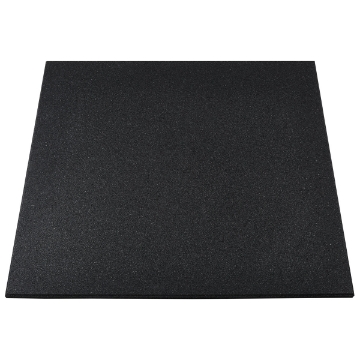 Poza cu Gymfloor - Placa de protecție din granulat pentru fitness 1000 x 1000 x 15 mm negru