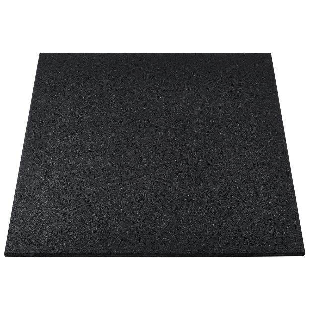 Poza cu Gymfloor - Placa de protecție din granulat pentru fitness 1000 x 1000 x 15 mm negru