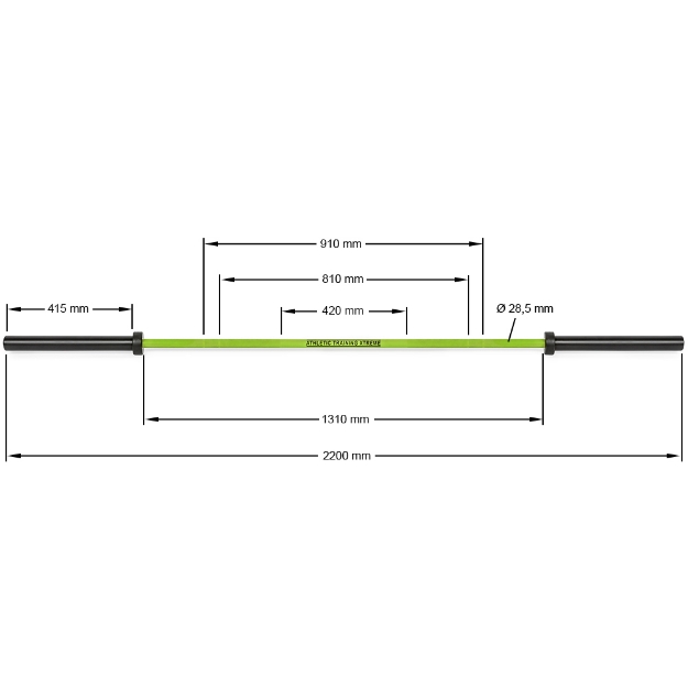 Poza cu ATX Multi Bar 20 kg 190K Zombie Green Cerakote