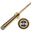 Poza cu Bară Olimpică ATX® The Golden Powerlifting 220 cm – 20 kg, 700 kg, 215K PSI