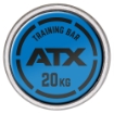 Poza cu Bară Olimpică Profesională ATX® Training Bar 20 kg – Black Oxide & Chrome