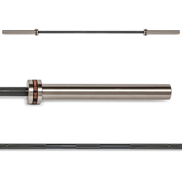 Poza cu ATX Powerlifting Training Bar – Bară Olimpică 220 cm, 20 kg