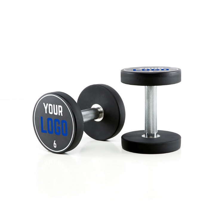 Poza cu Gantere Urethan cu Logo Personalizat - 2 kg Pas - 6 kg