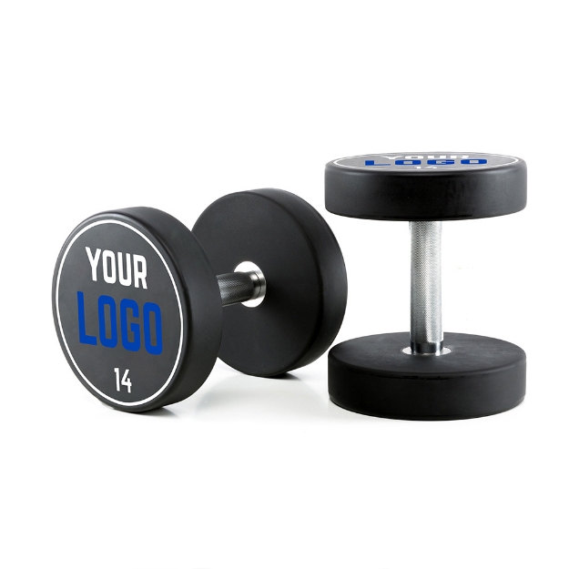 Poza cu Gantere cu Uretan - Logo Personalizat - Crestere 2 kg - 14 kg