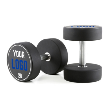 Poza cu Gantere Uretan Personalizate cu Logo - 2 kg Pas - 20 kg