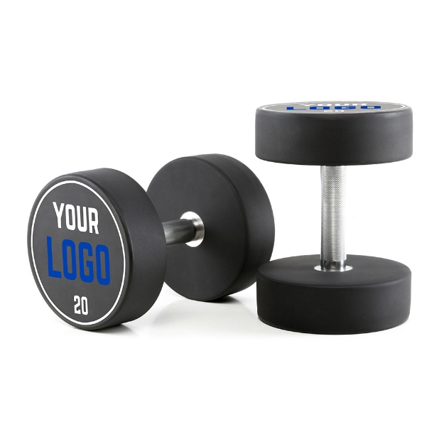 Poza cu Gantere Uretan Personalizate cu Logo - 2 kg Pas - 20 kg