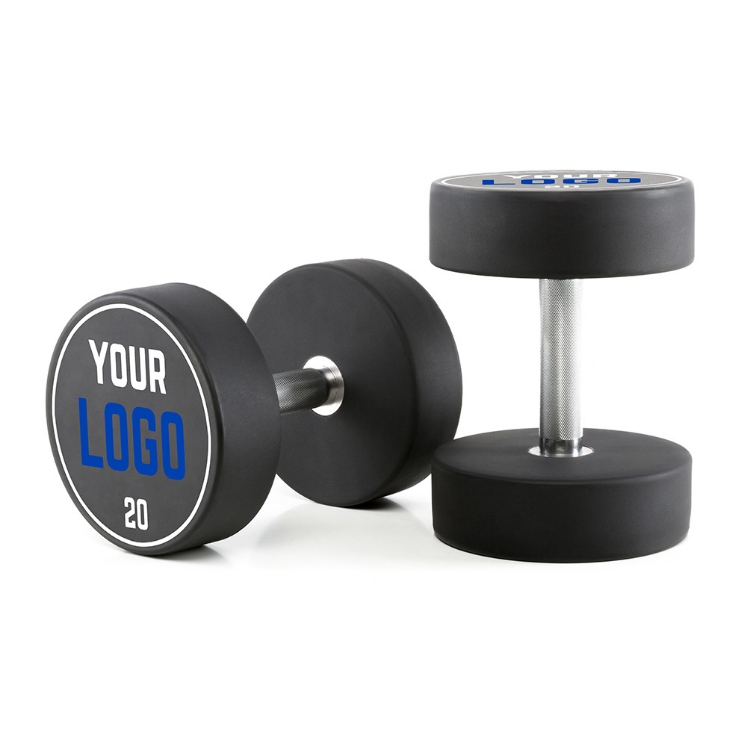 Poza cu Gantere Uretan Personalizate cu Logo - 2 kg Pas - 20 kg