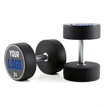 Poza cu Gantere Urethan - Logo Client - 2 kg Pas - 26 kg