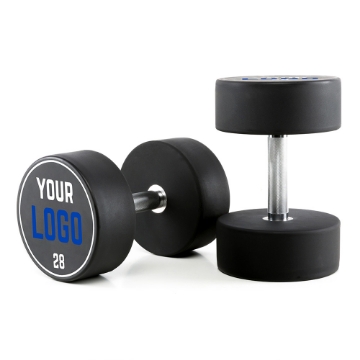 Poza cu Gantere Uretanate cu Logo Personalizat - 2 kg Increment - 28 kg