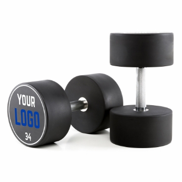 Poza cu Gantere din uretan - Logo client - trepte de 2 kg - 34 kg