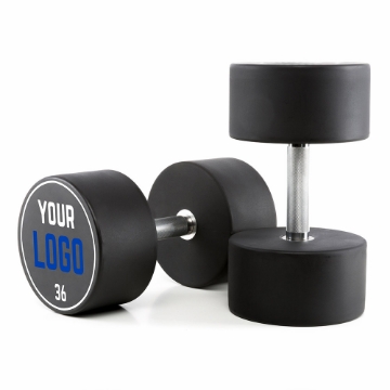 Poza cu Gantere Urethan - Logo Client - 2 kg Pas - 36 kg