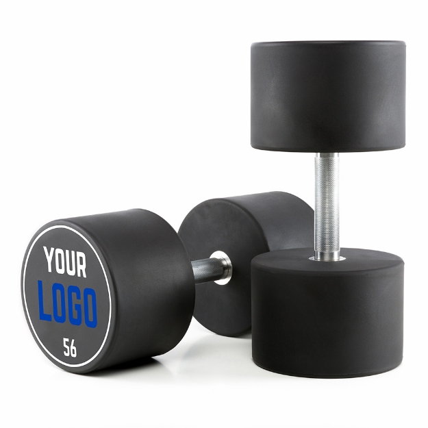 Poza cu Gantere Urethan cu Logo Client – Pas de 2 kg – 56 kg