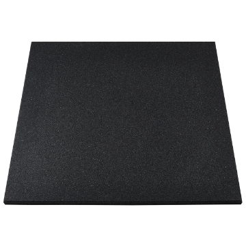 Poza cu Gymfloor Rubber Tile Premium 1000 x 1000 x 20 mm - negru