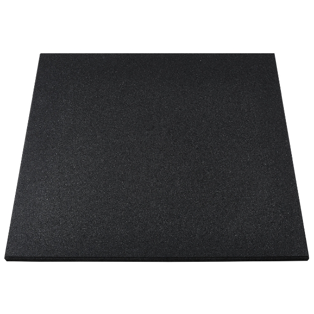Poza cu Gymfloor Rubber Tile Premium 1000 x 1000 x 20 mm - negru
