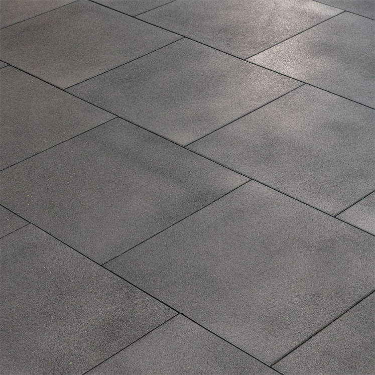 Poza cu Gymfloor Rubber Tile Premium 1000 x 1000 x 20 mm - negru