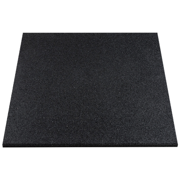 Poza cu Gymfloor Rubber Tile Premium 1000 x 1000 x 30 mm - negru