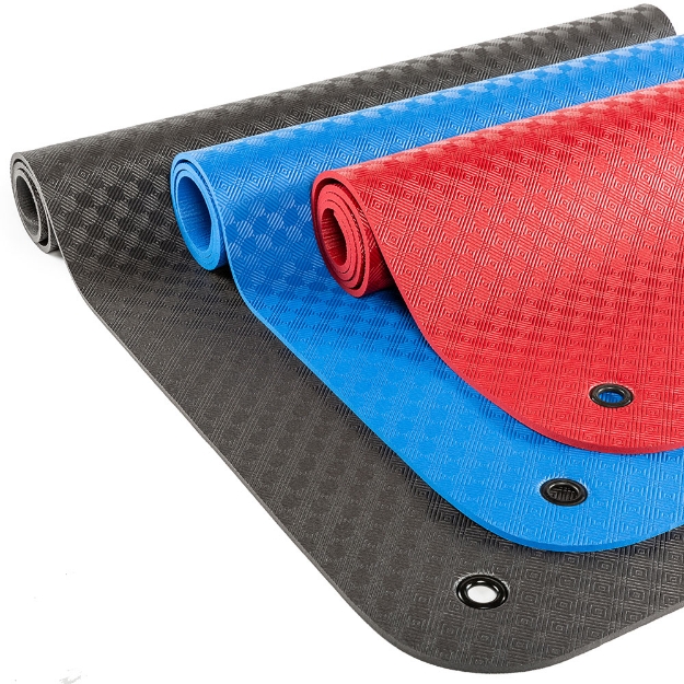 Poza cu Saltea profesionala de gimnastica Gymfloor neagra 180 x 65 x 0,8 cm - Fabricata in Germania