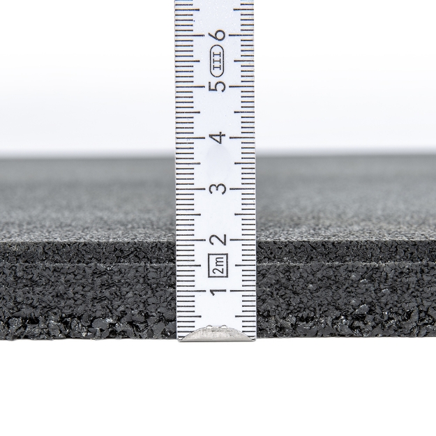 Poza cu Gymfloor - Placa de protectie din granule Premium Extra Fin - 1000 x 1000 x 20 mm